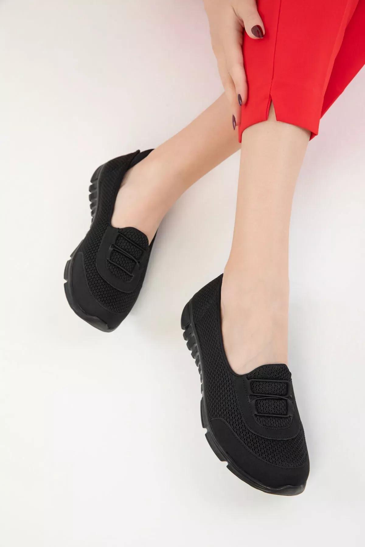 Black Slip-On Casual Shoes, , large image number 0