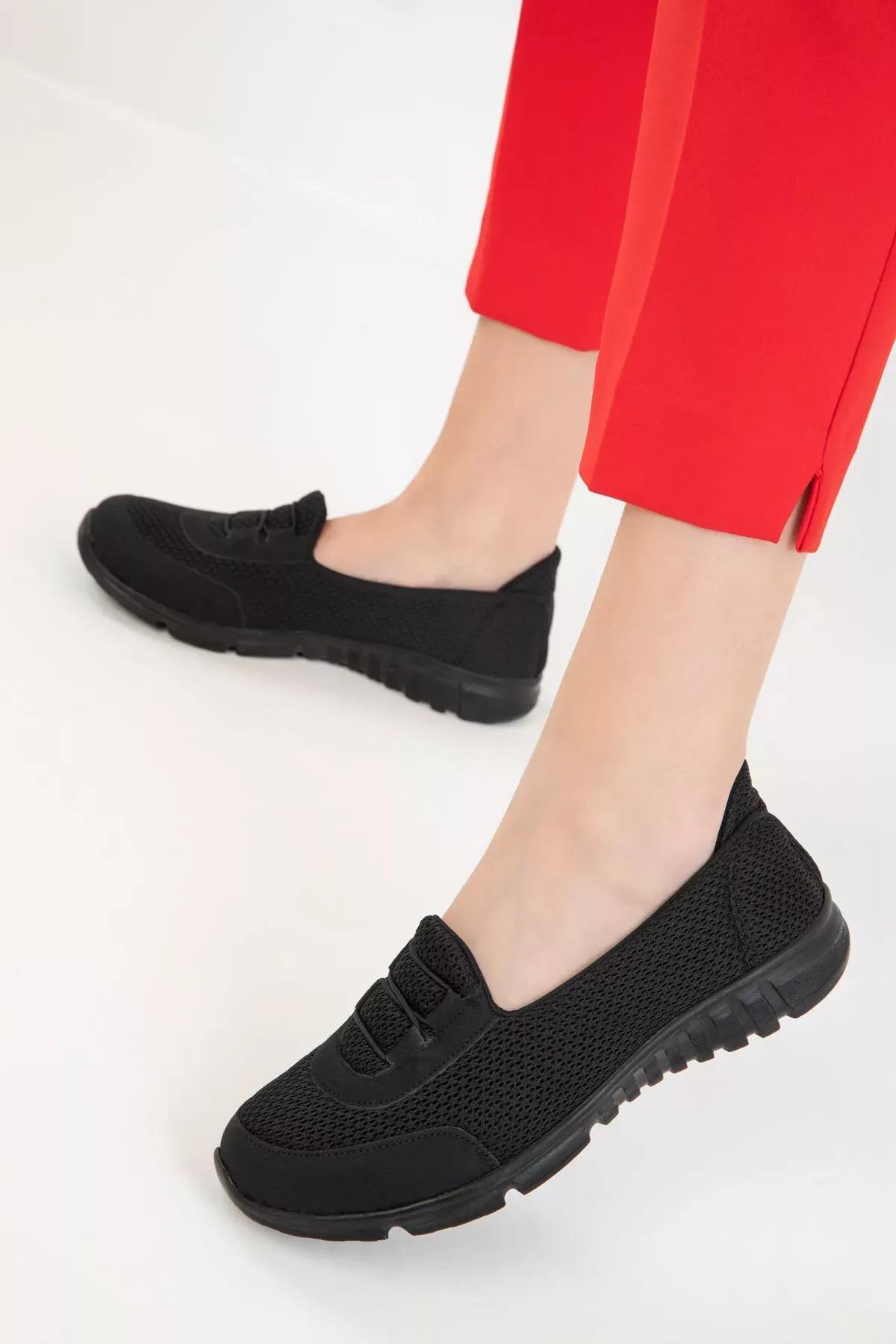 Black Slip-On Casual Shoes, , large image number 2