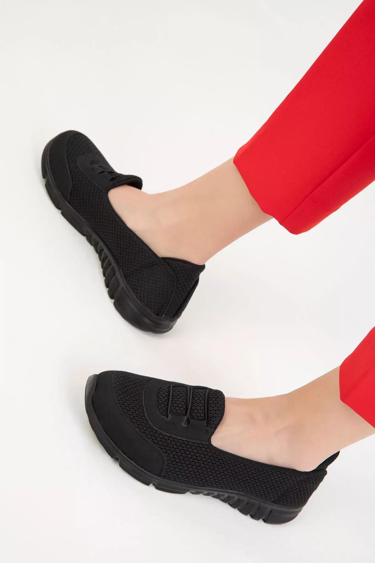 Black Slip-On Casual Shoes, , large image number 4