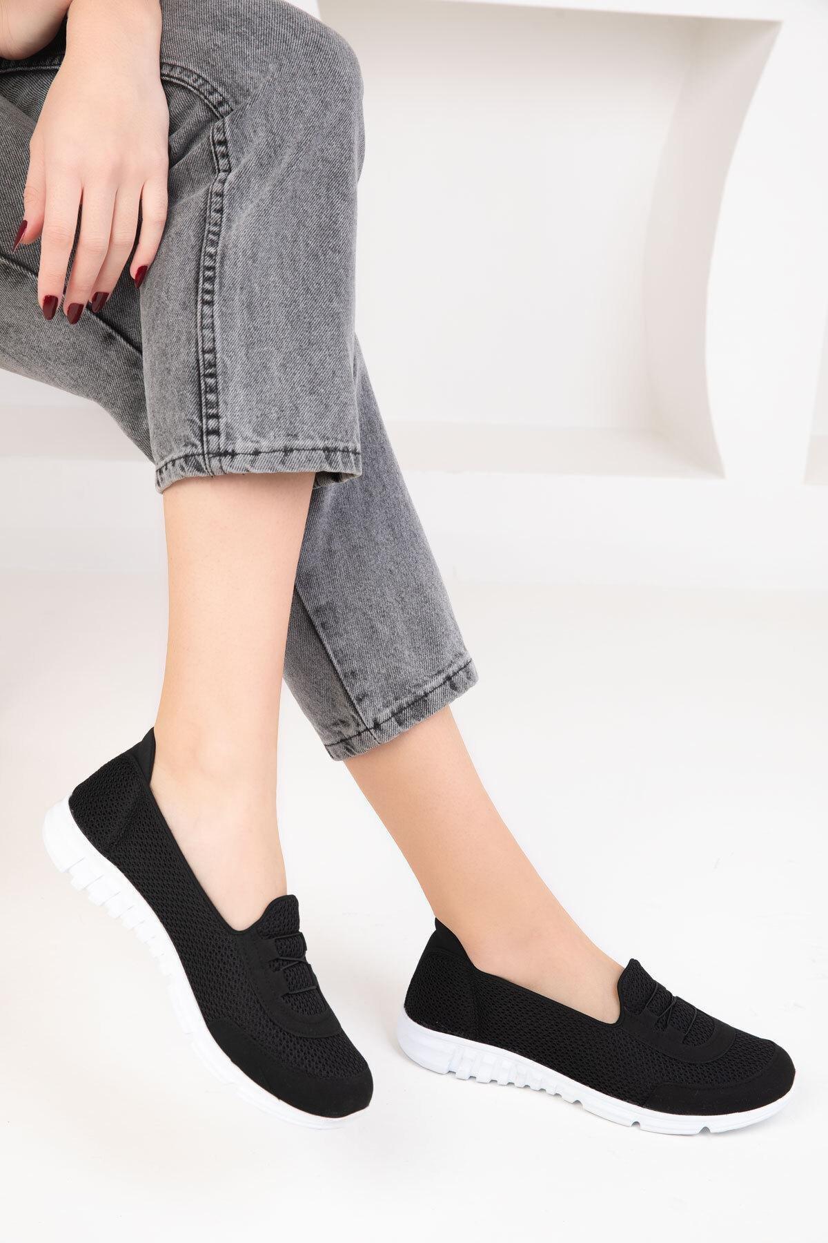 Black Plain Sneakers, , large image number 1