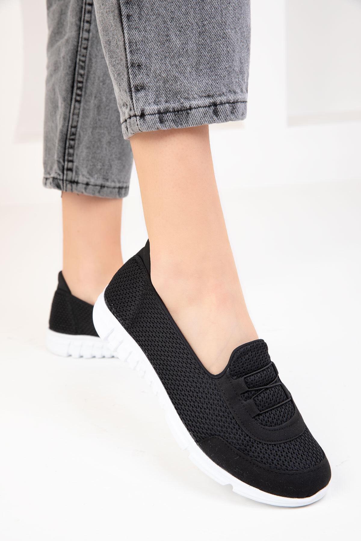 Black Plain Sneakers, , large image number 4