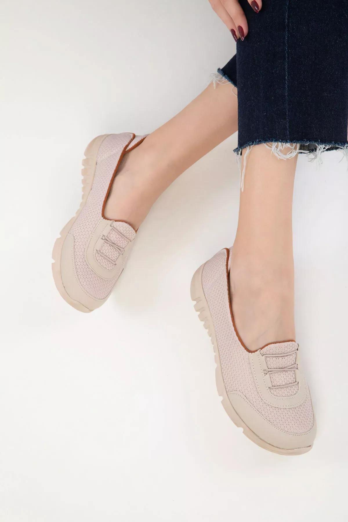 Beige Slip-On Casual Shoes, , large image number 0