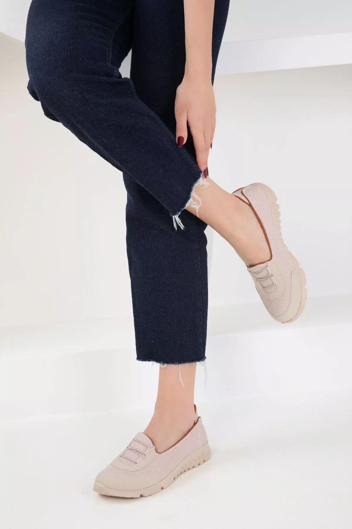 Beige Slip-On Casual Shoes, , large image number 4