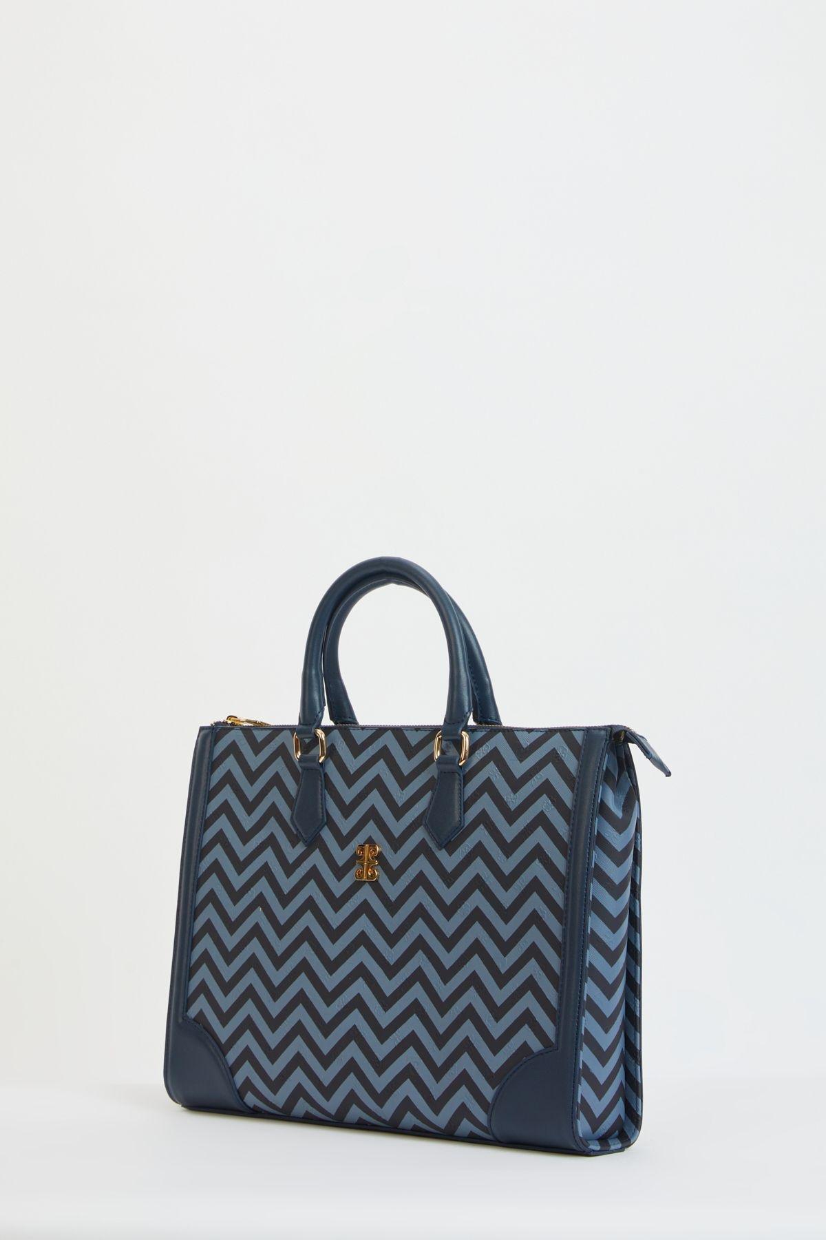 Blue Laptop And Briefcase, Navy blue, large image number 0