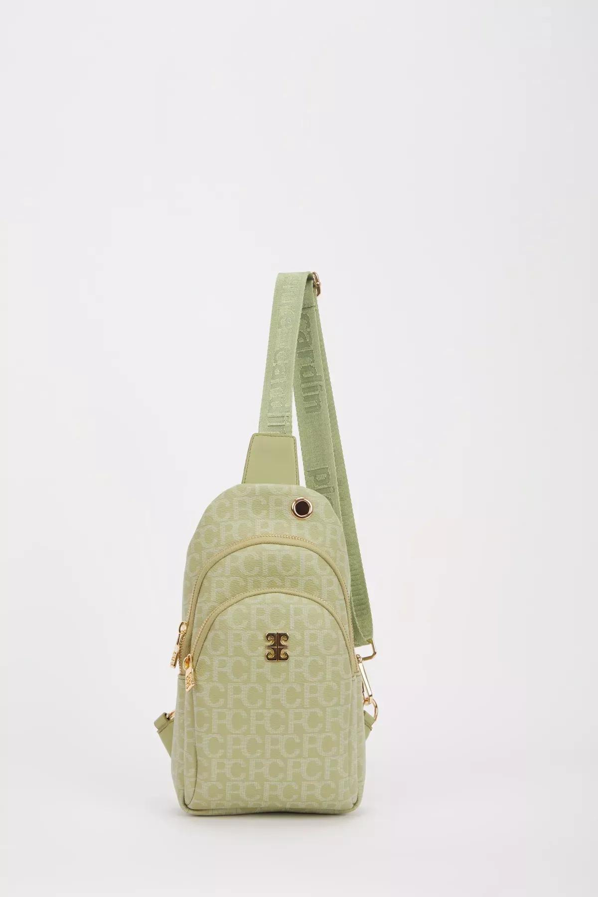 Green Detailed Shoulder Bag, C101_6668, large image number 1