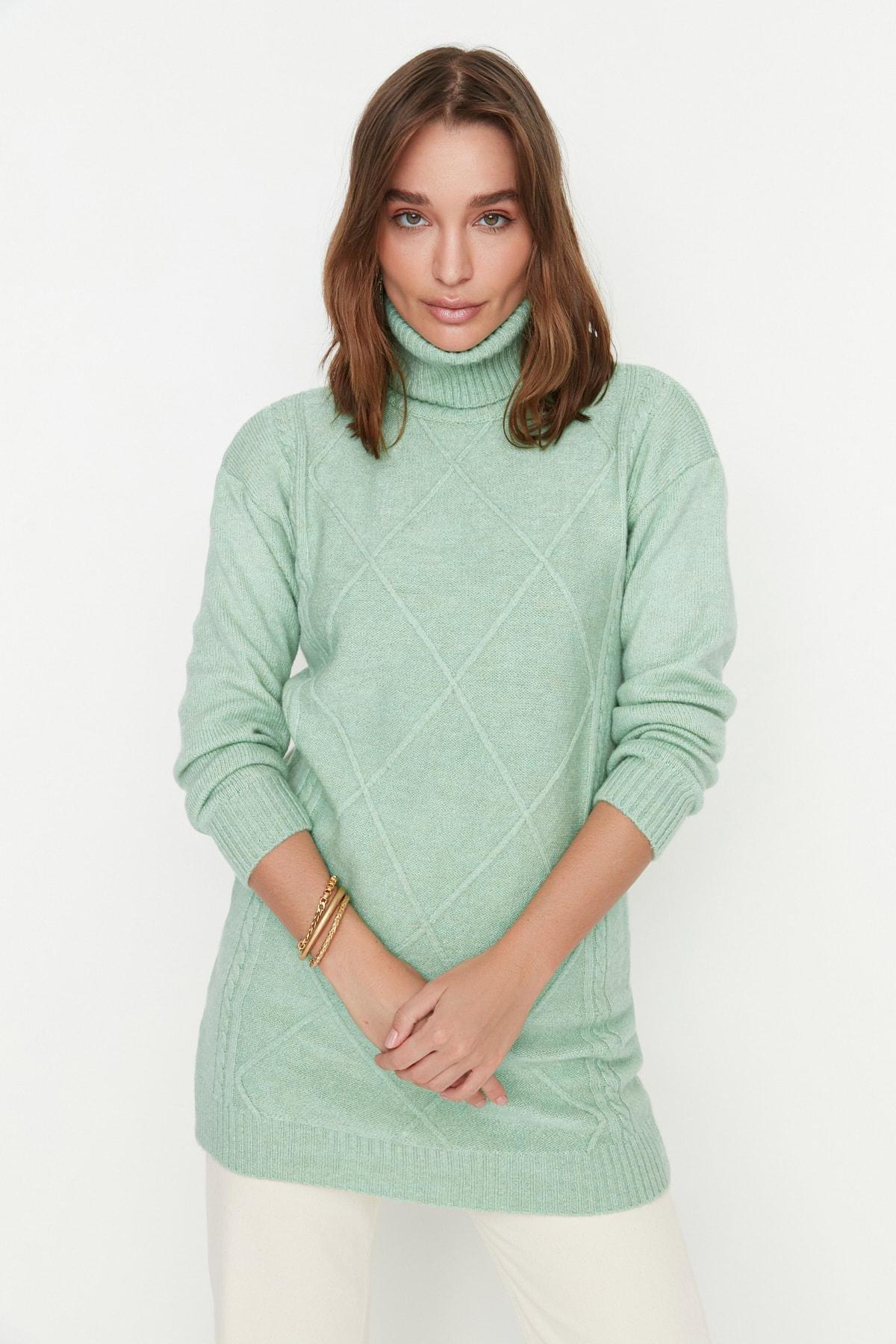 Green Pullover Mini Dress, , large image number 2