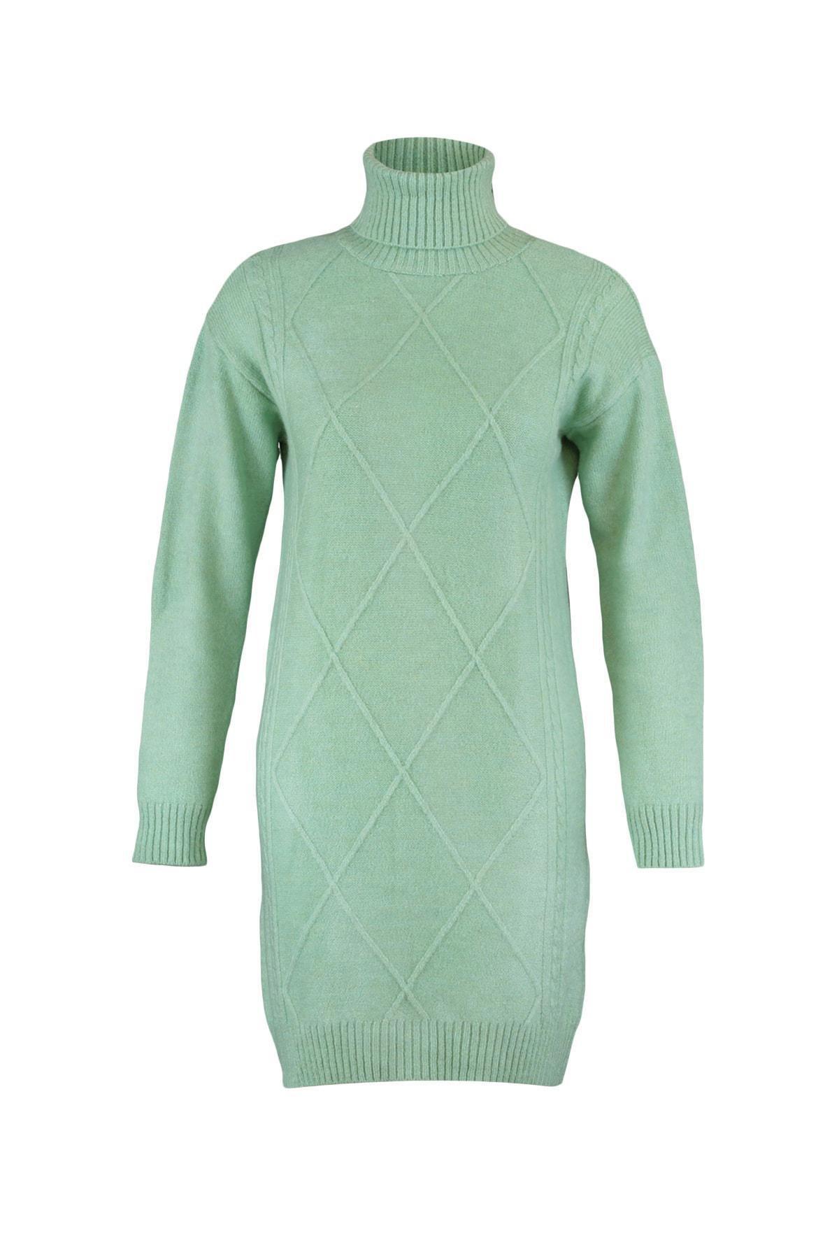 Green Pullover Mini Dress, , large image number 5