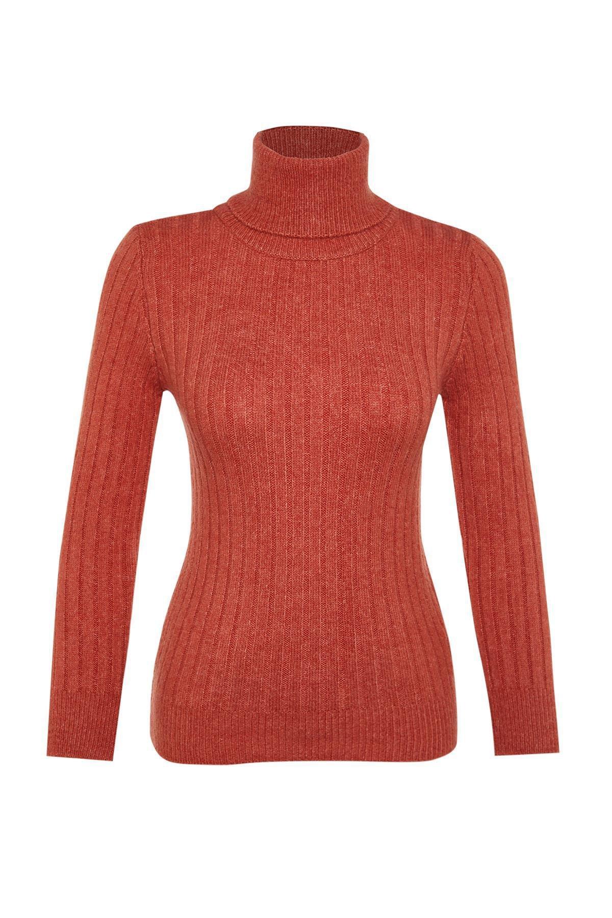 Brown Turtleneck Sweater, , large image number 10