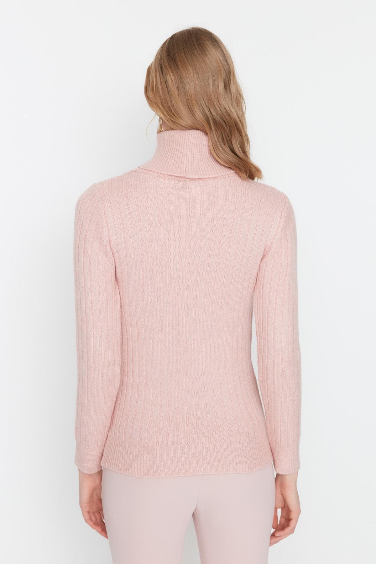 Pink Turtleneck Sweater, , large image number 4