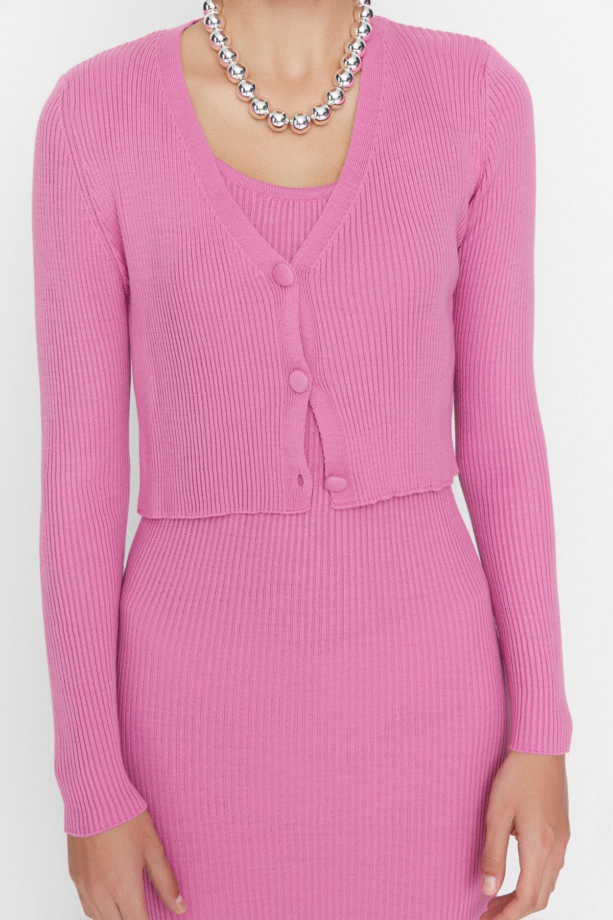 Pink Bodycon Midi Dress, , large image number 3