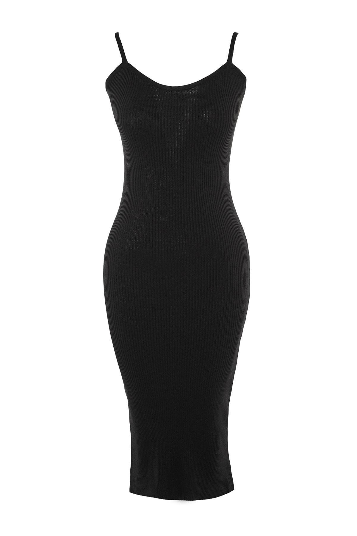 Black Bodycon Midi Dress, , large image number 6