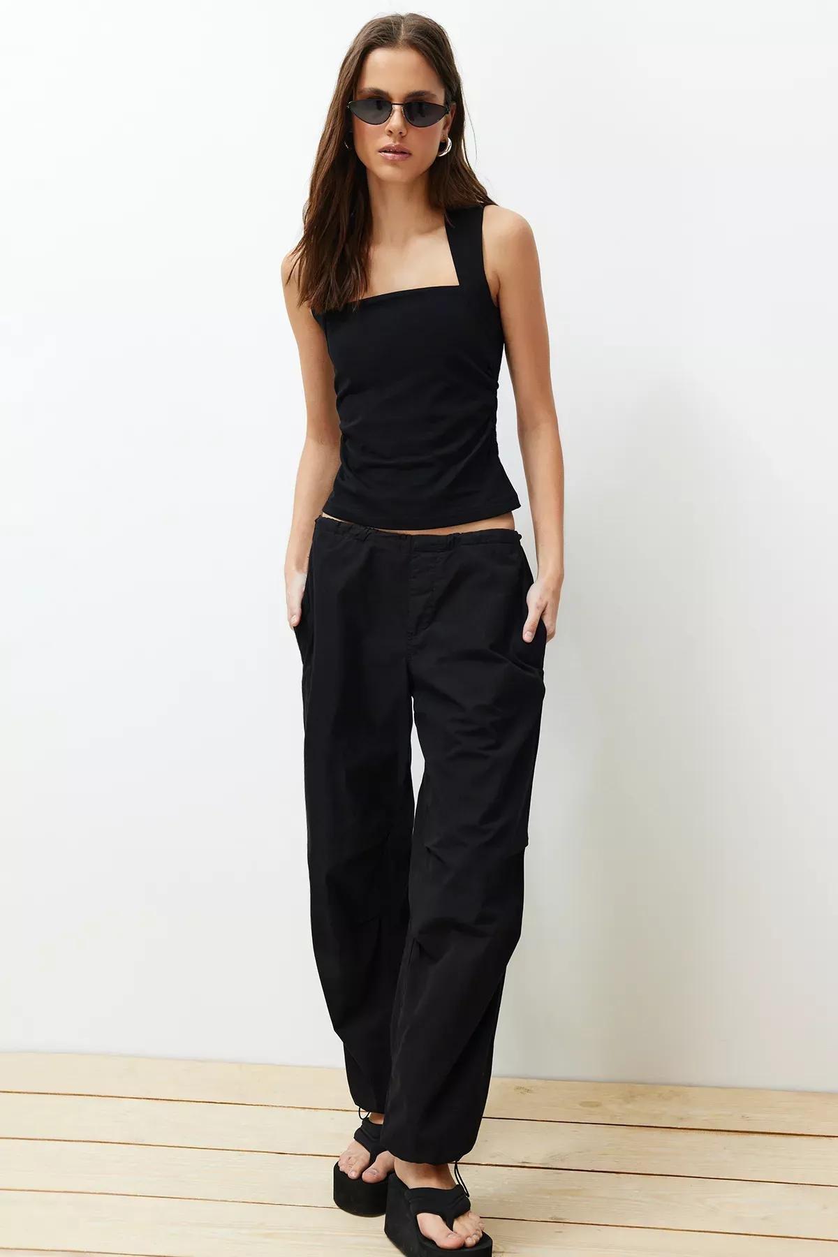 Black Knitted Blouse, C101_5720, large image number 2