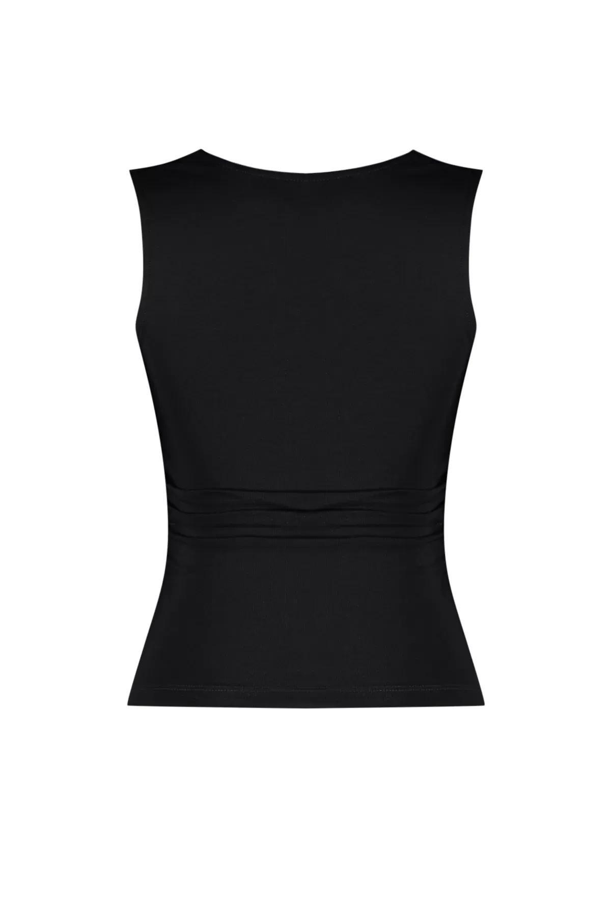 Black Knitted Blouse, C101_5720, large image number 6