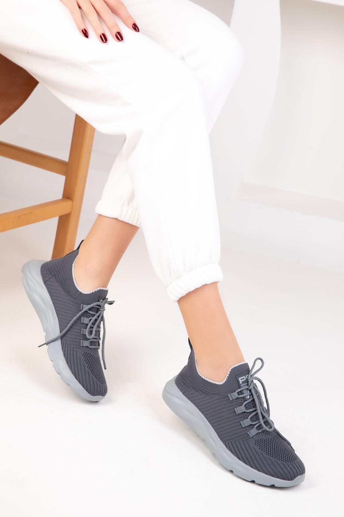Grey Lace-Up Sneakers, , large image number 0