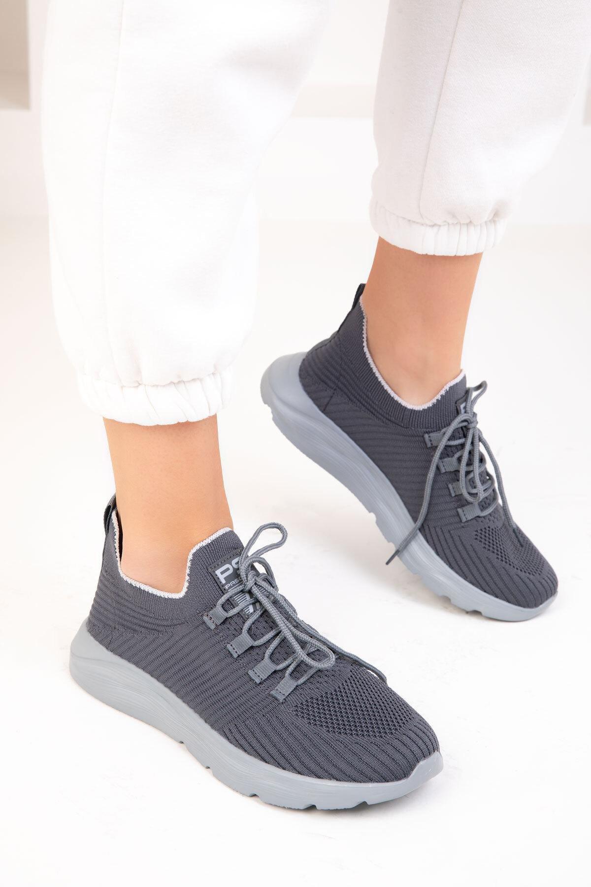Grey Lace-Up Sneakers, , large image number 2