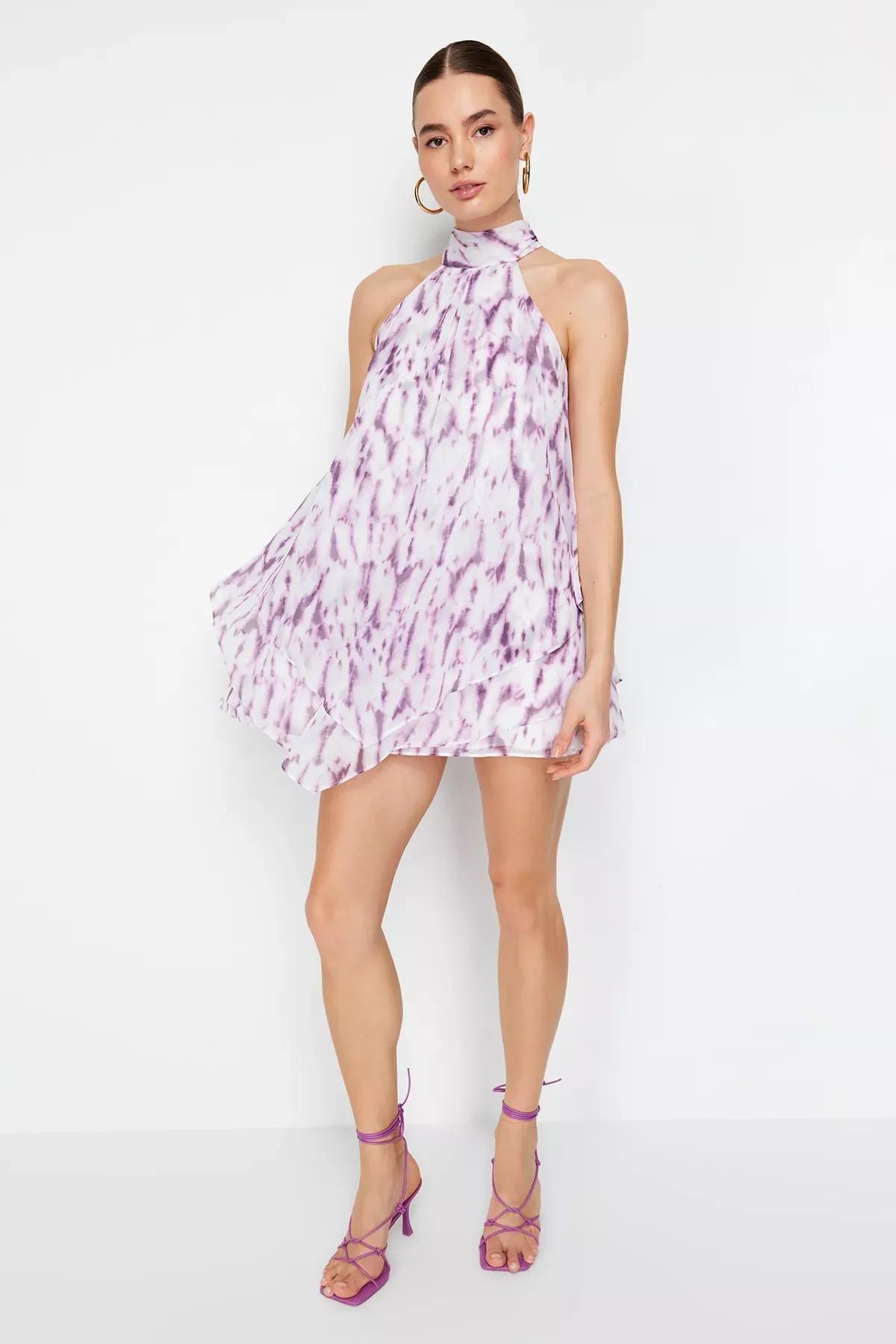 Pink Limited Edition Lined Mini Dress, , large image number 1