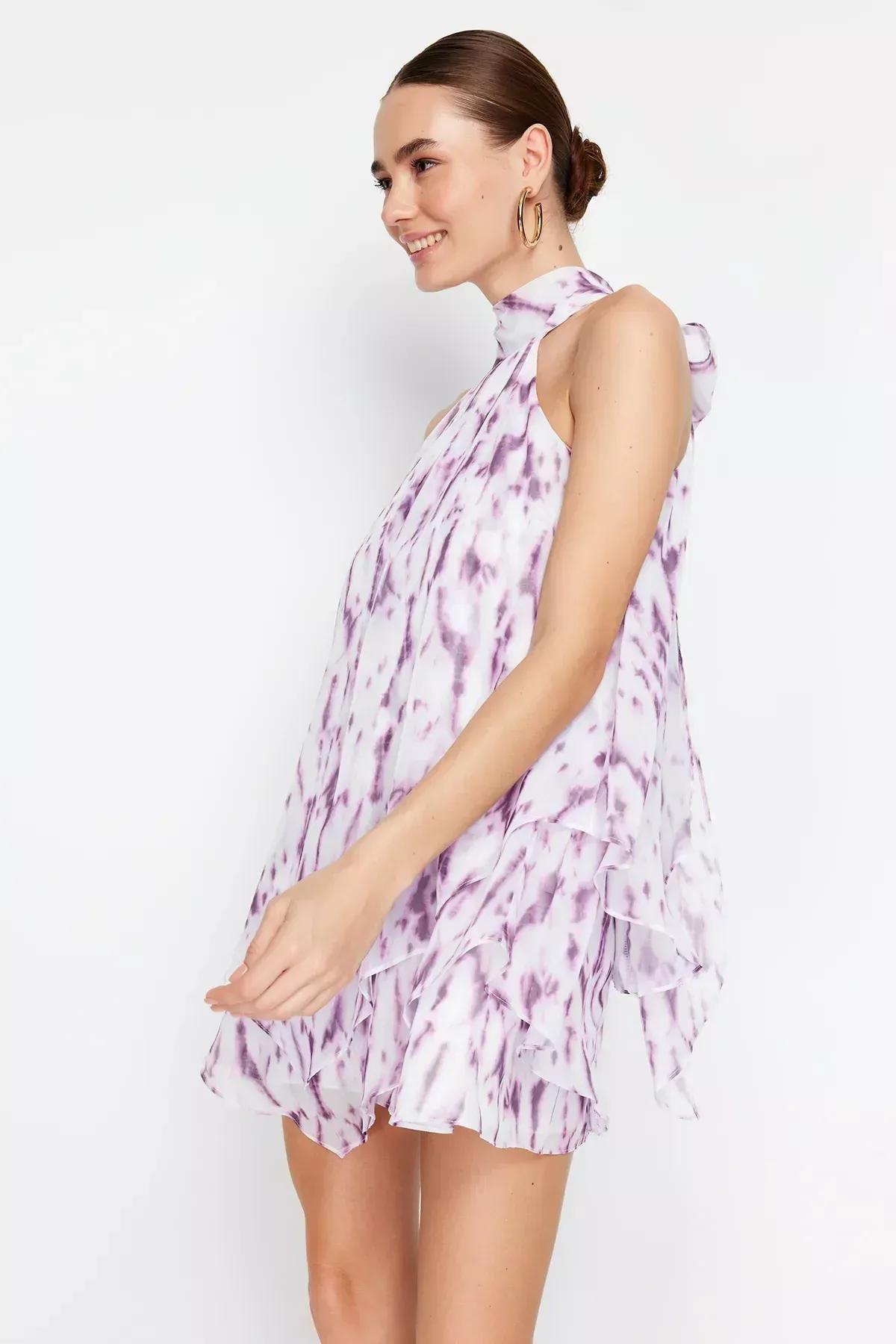 Pink Limited Edition Lined Mini Dress, Pink, large image number 9