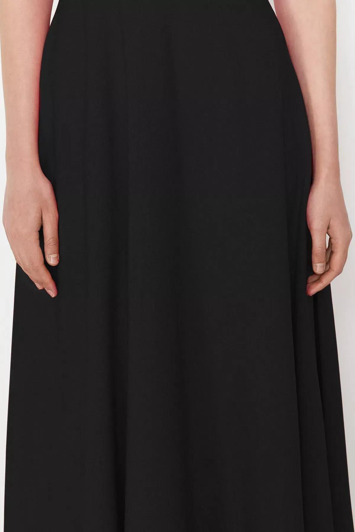 Black Strapless Evening Dress, , large image number 4