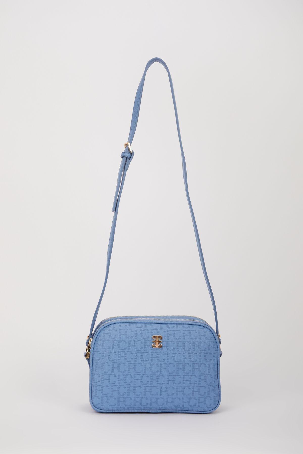 Blue Detailed Shoulder Bag, Blue, large image number 0