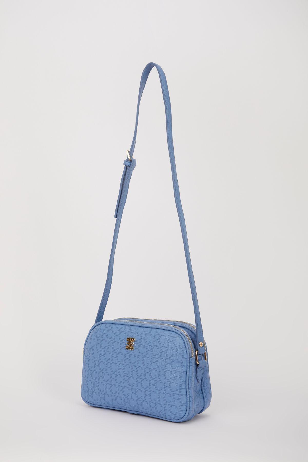 Blue Detailed Shoulder Bag, Blue, large image number 1
