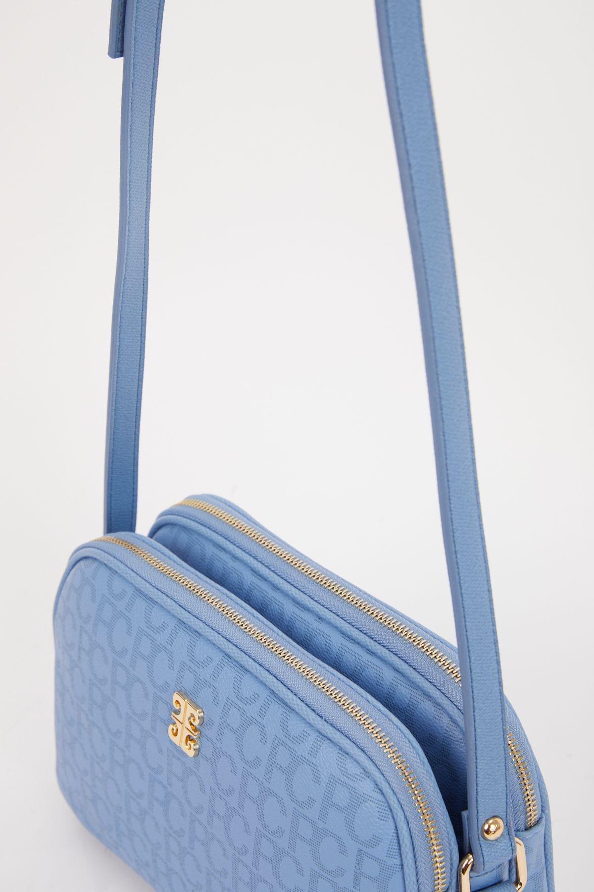 Blue Detailed Shoulder Bag, Blue, large image number 2