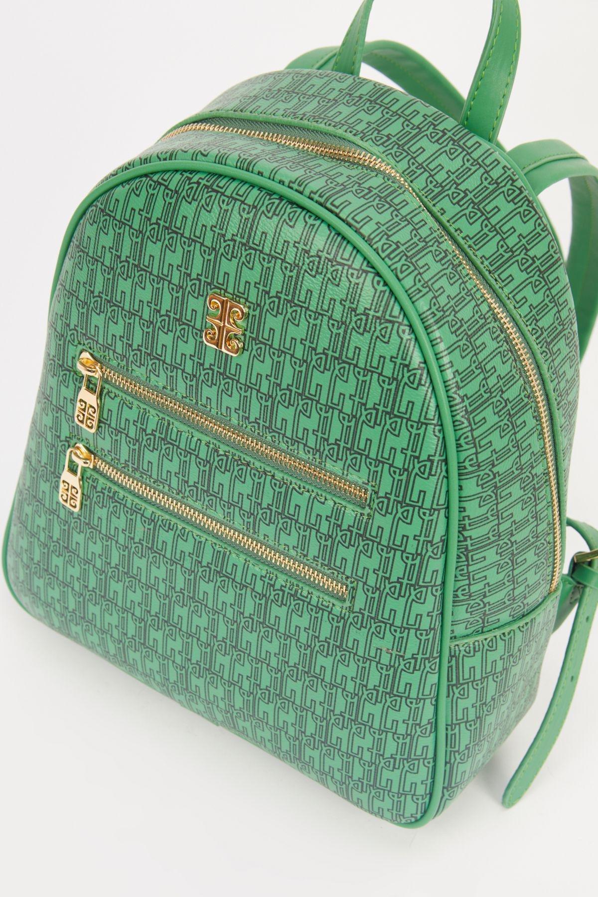 Pierre Cardin Vibrant Green Backpack Pierre Cardin | Bags | Black Drawstring Backpack Mini Pierre  main image 2