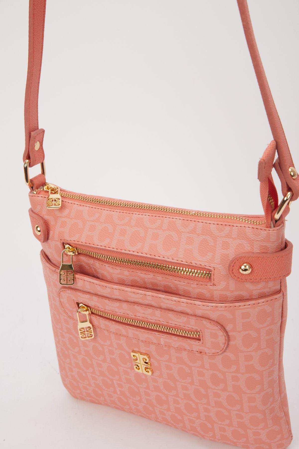 حقيبة كتف، برتقالي, Coral, large image number 3