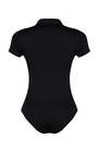 Trendyol - Black Zipper Collar Knitted Bodysuit
