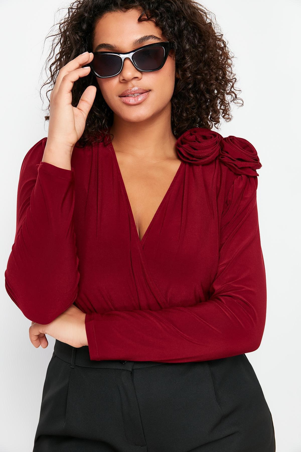 Claret Double Breasted Collar Body, , large image number 1
