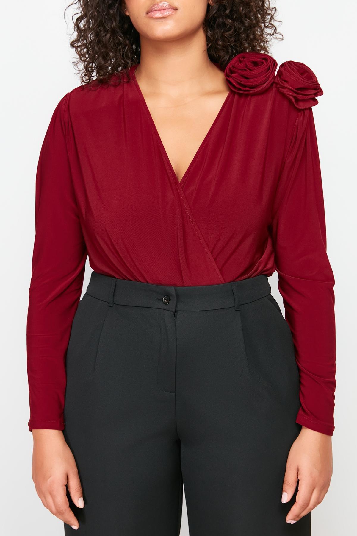 Claret Double Breasted Collar Body, , large image number 4