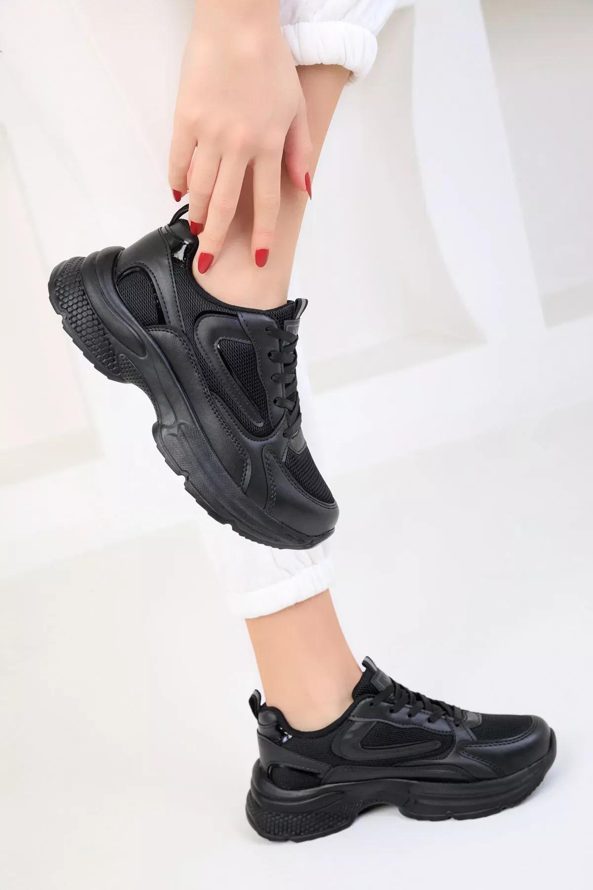 Black Detailed Sneaker, , large image number 2