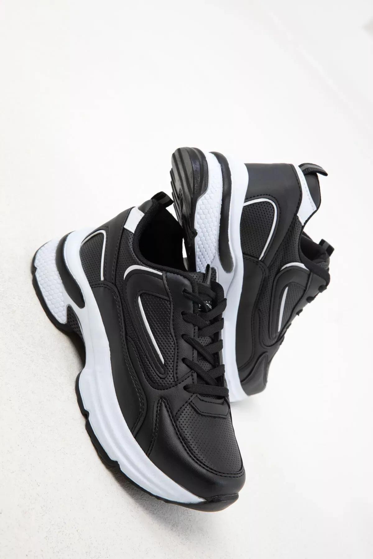 Black White Sneakers, C101_2992, large image number 2