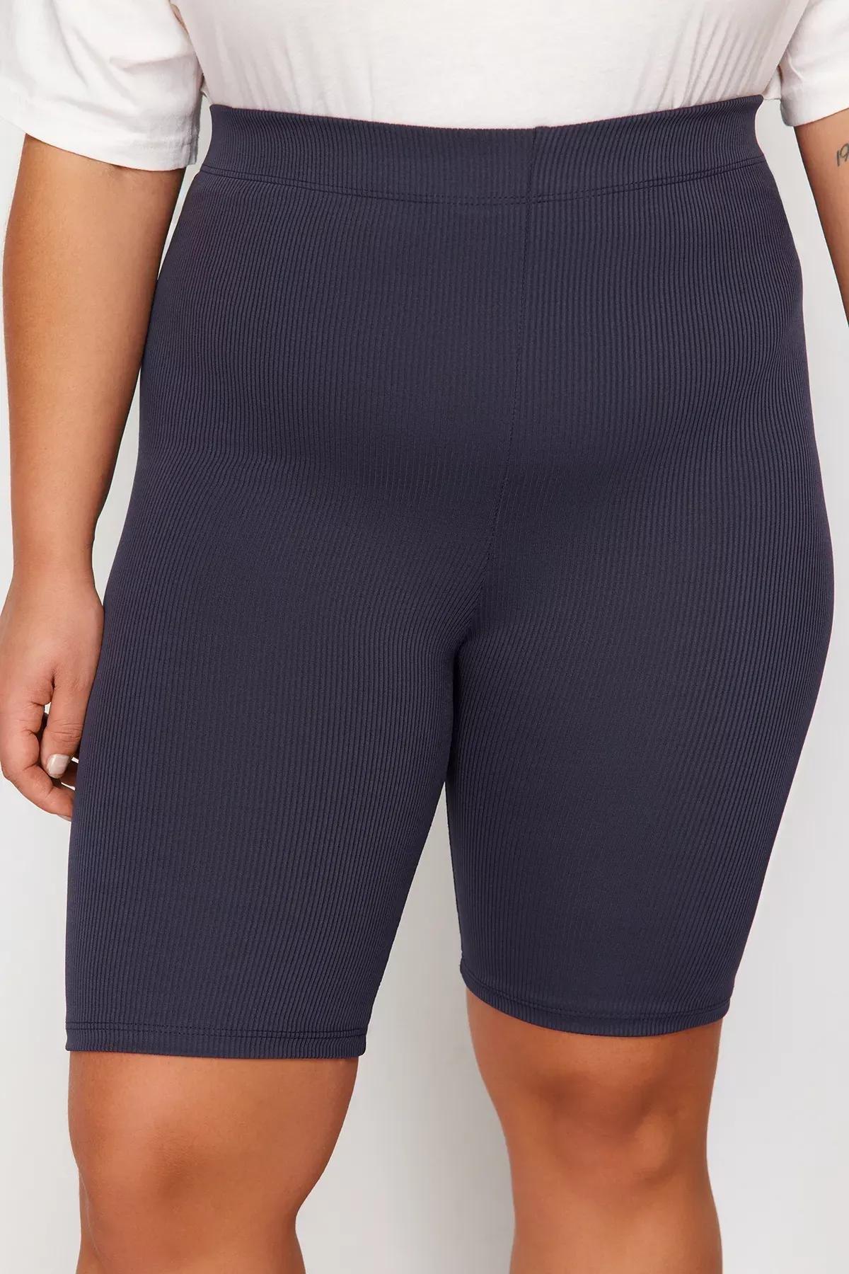 Navy Biker Leggings, set of 2, Navy Blue-Khaki, large image number 6