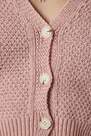 Happiness - White Buttoned Knitted Cardigan