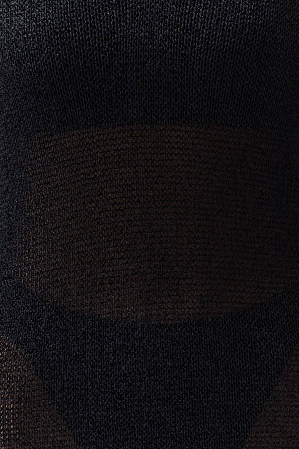Black Knitted Mini Beach Dress, C101_2094, large image number 6