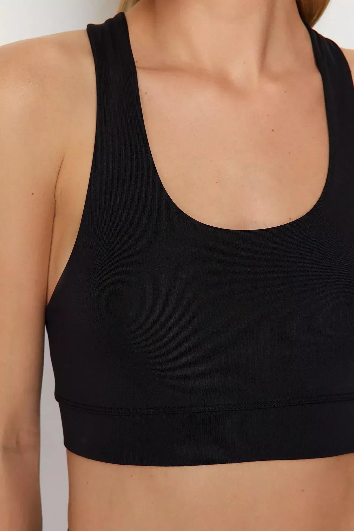 Black Back String Strap Sports Bra, C101_5720, large image number 4