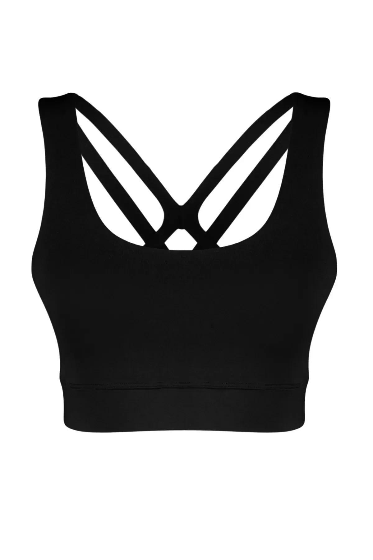 Black Back String Strap Sports Bra, C101_5720, large image number 5