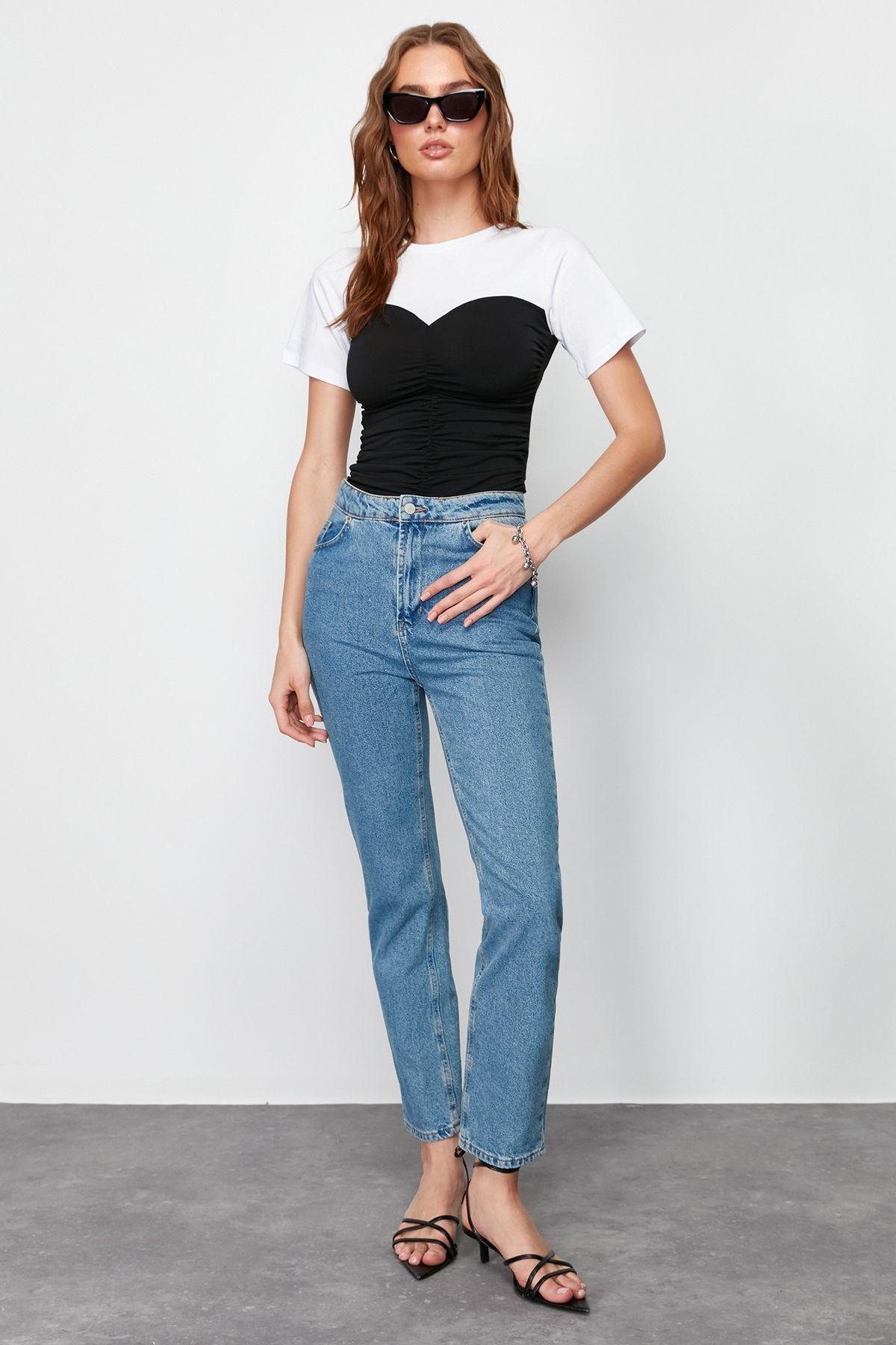 Black Cutout Bralette Blouse, , large image number 4