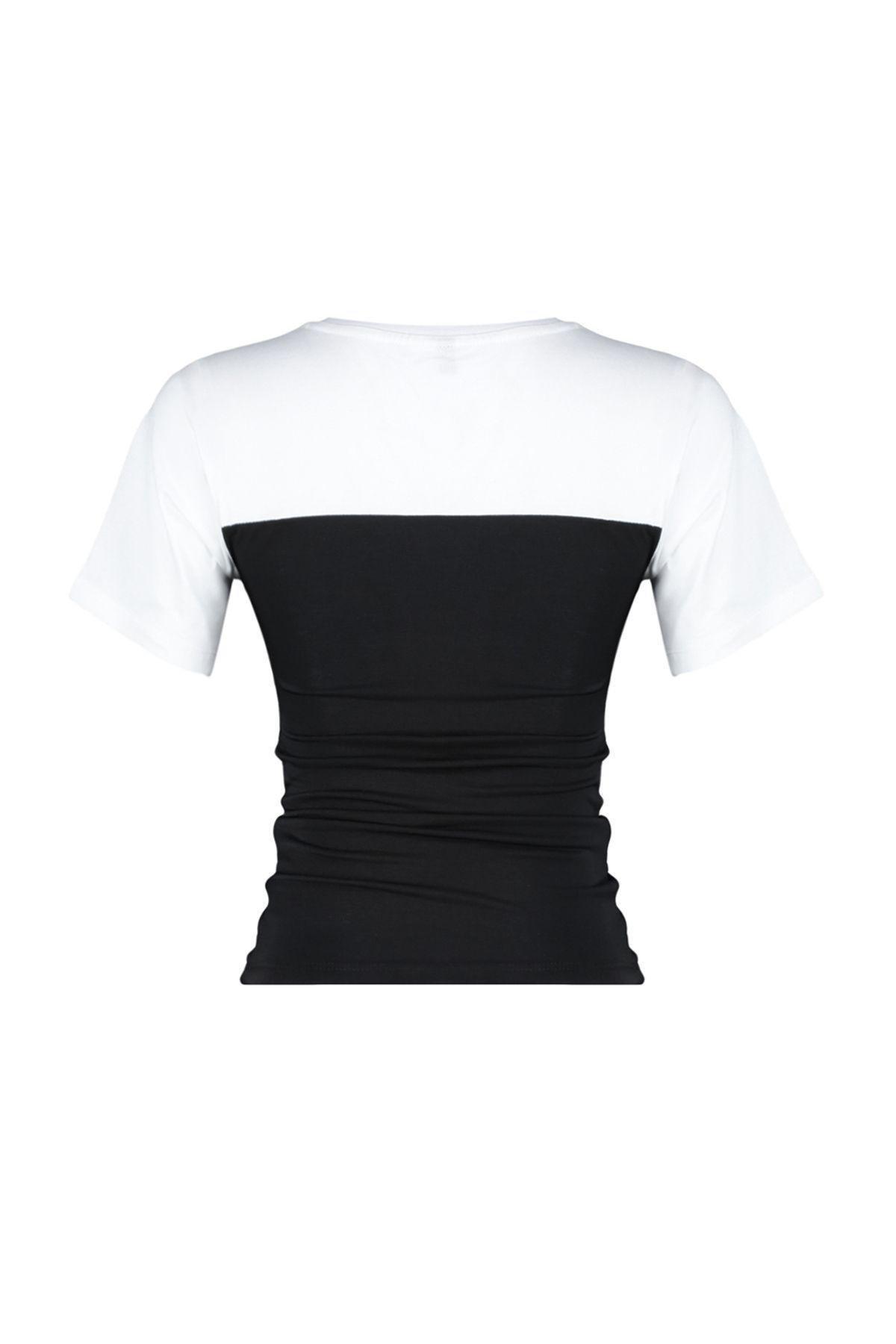 Black Cutout Bralette Blouse, , large image number 8