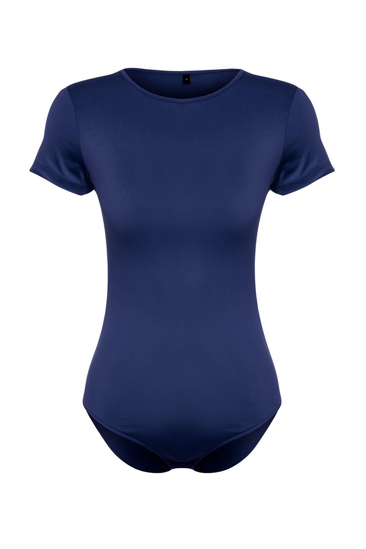 Navy Knitted Bodysuit, , large image number 5