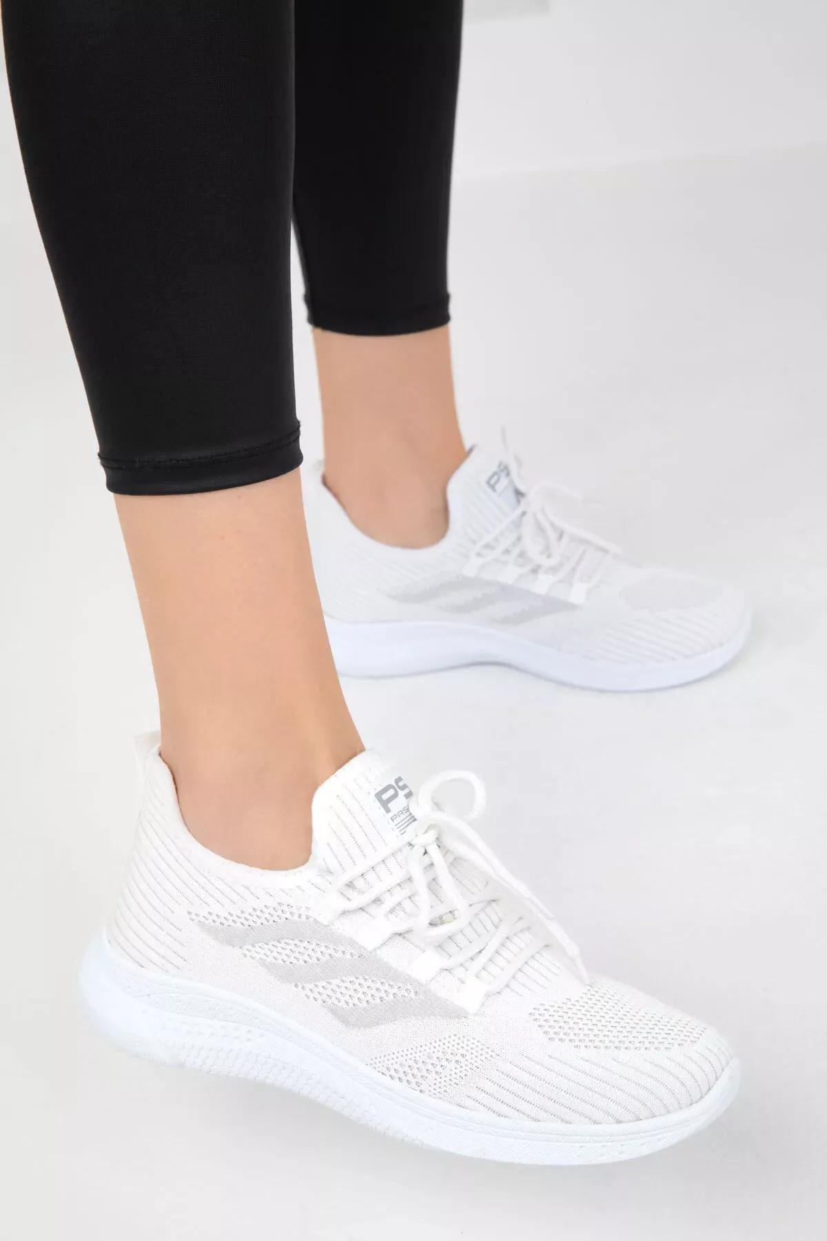 White Detailed Sneakers, White, large image number 0