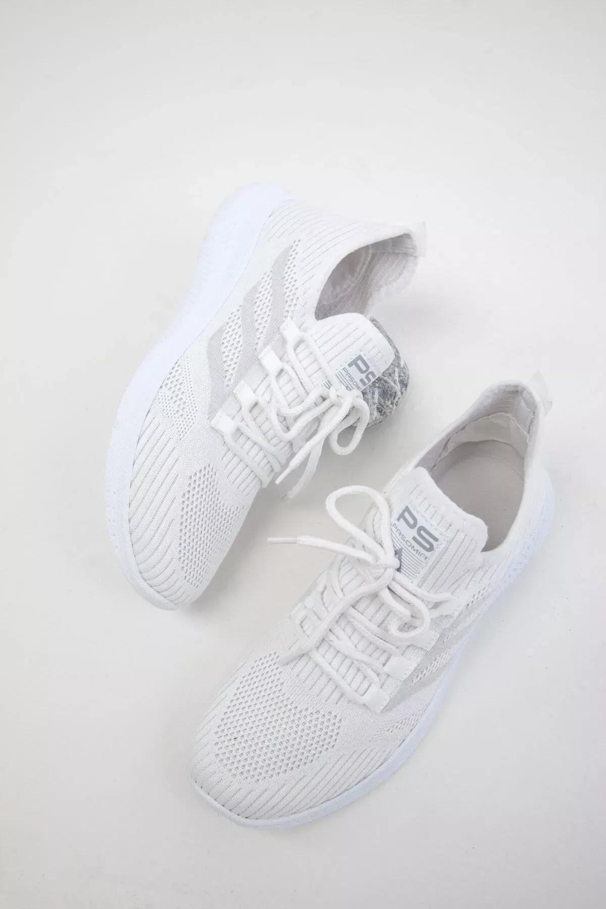 White Detailed Sneakers, White, large image number 3