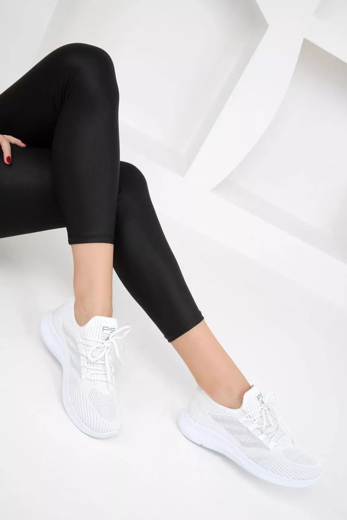 White Detailed Sneakers, White, large image number 4