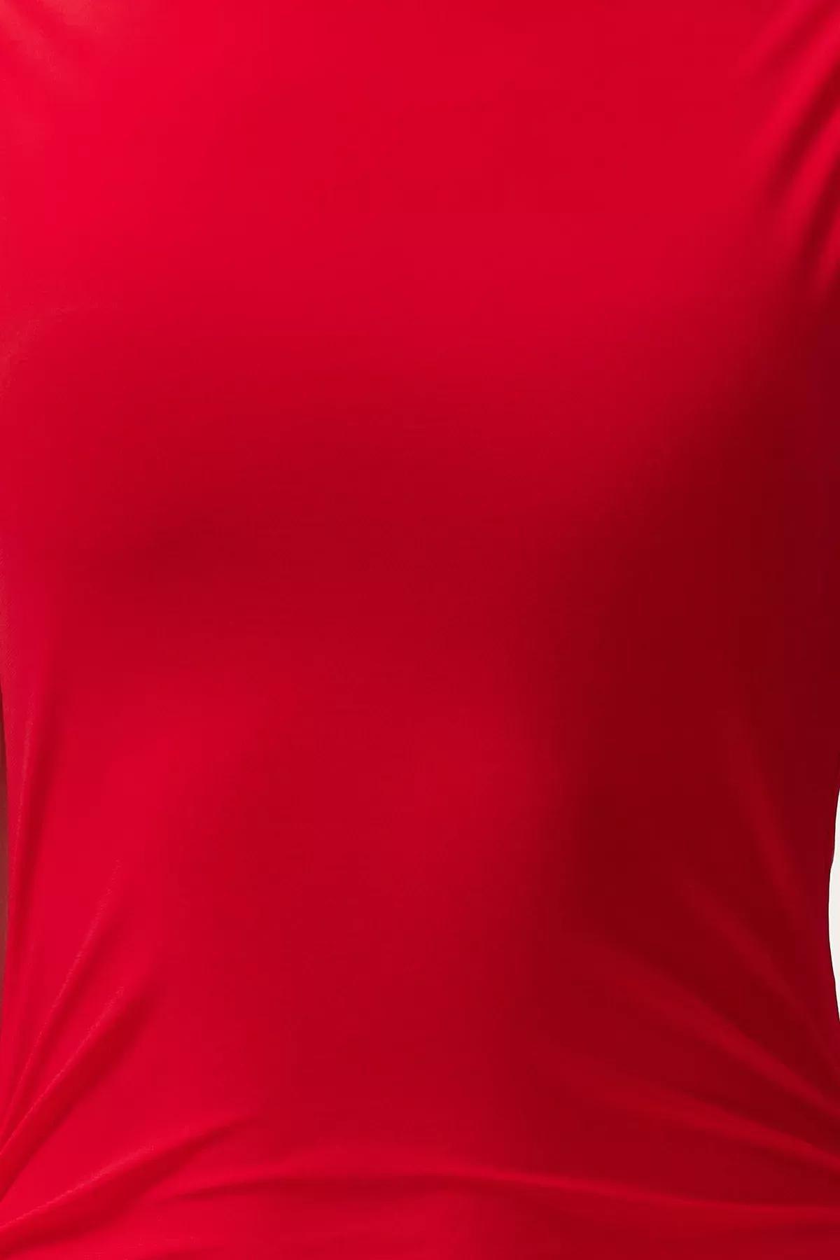 Red Bodycon Slit Maxi Pencil Dress, , large image number 3