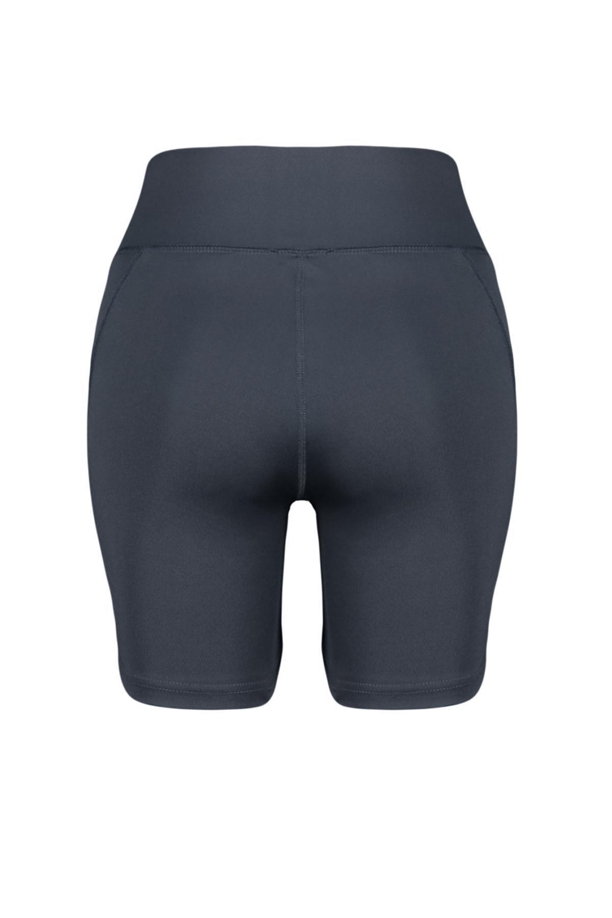 Grey Detailed Knitted Sports Leggings, , large image number 6