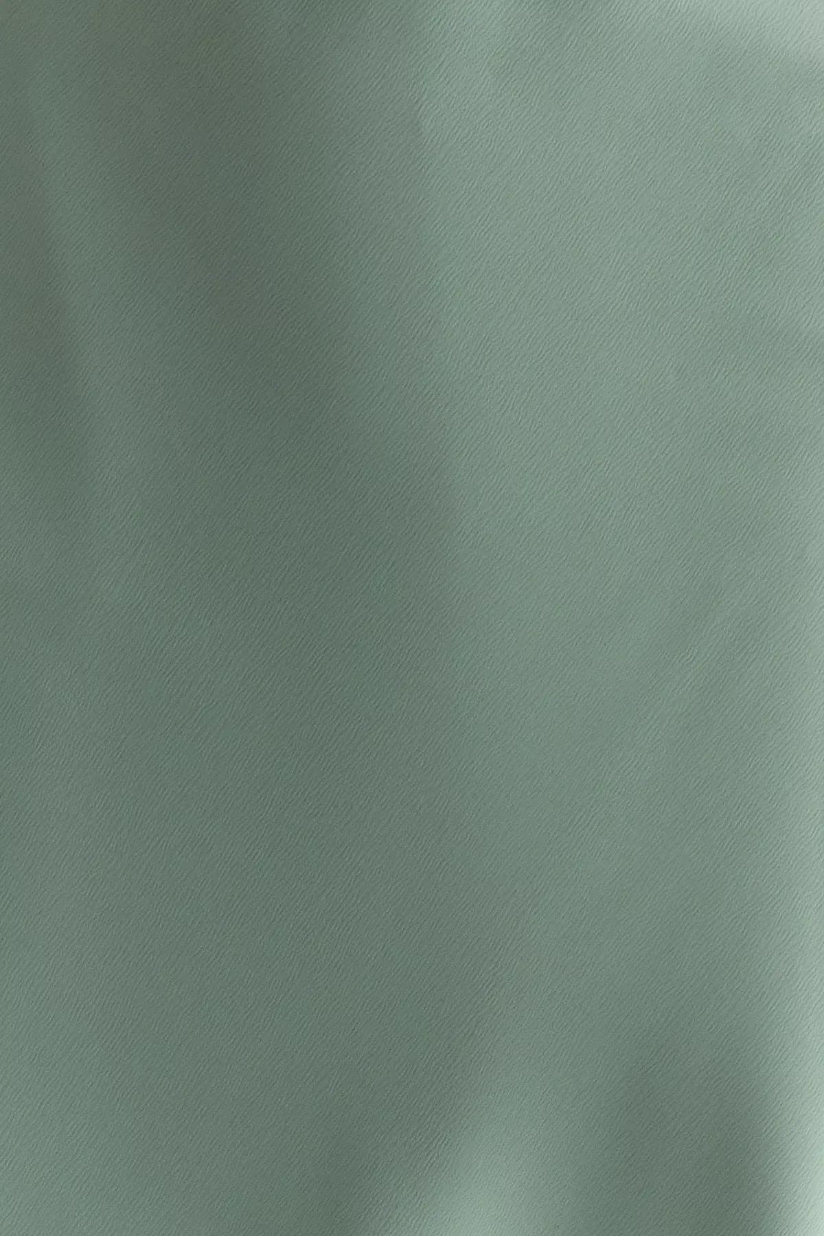 Green A-Line Satin Midi Skirt, , large image number 2