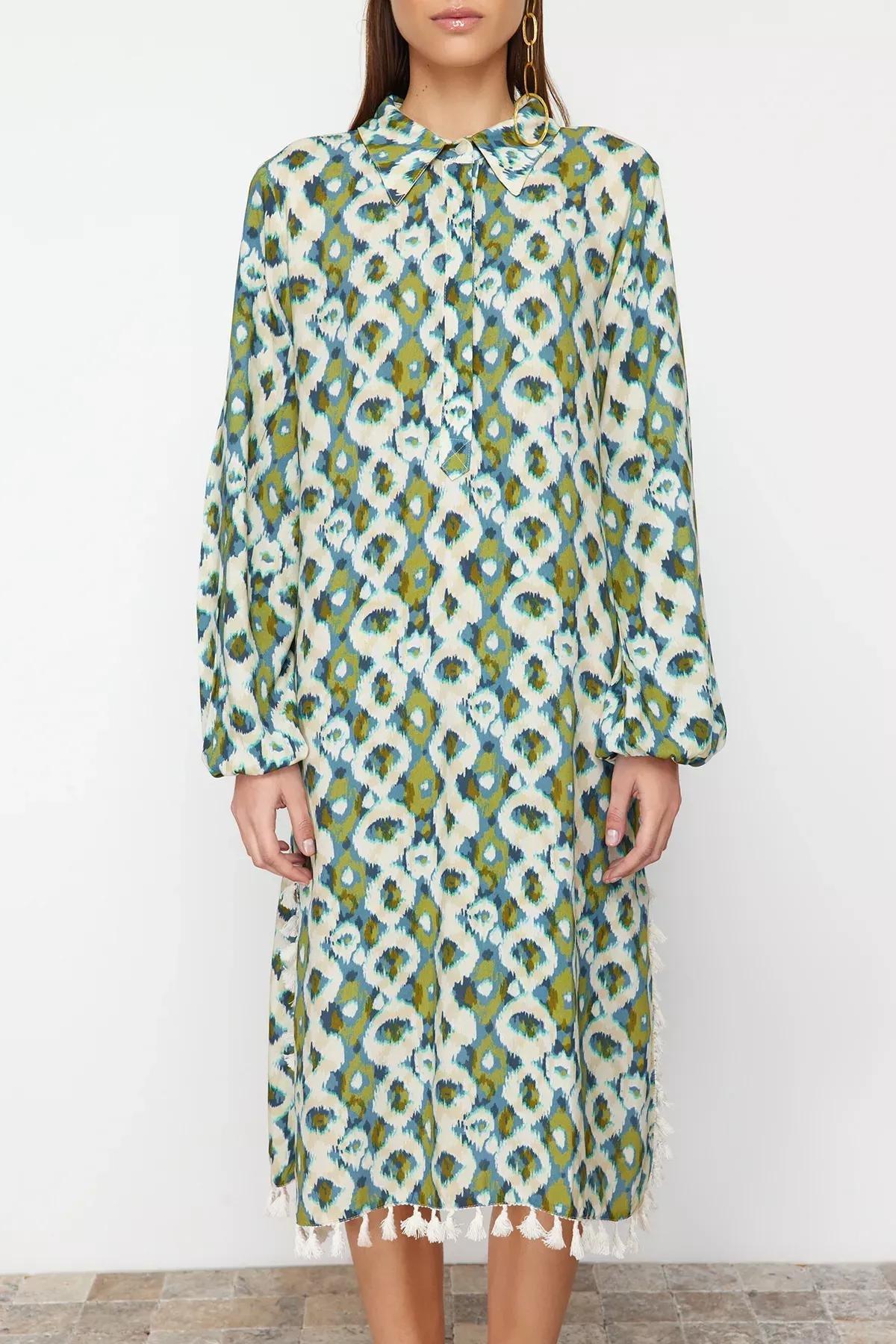 Multicolour Printed Maxi Beach Dress, C101_5710, large image number 4