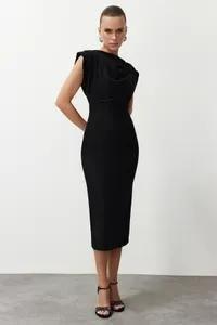Red Collared Woven Occasionwear Dress, C101_5720, large image number 0