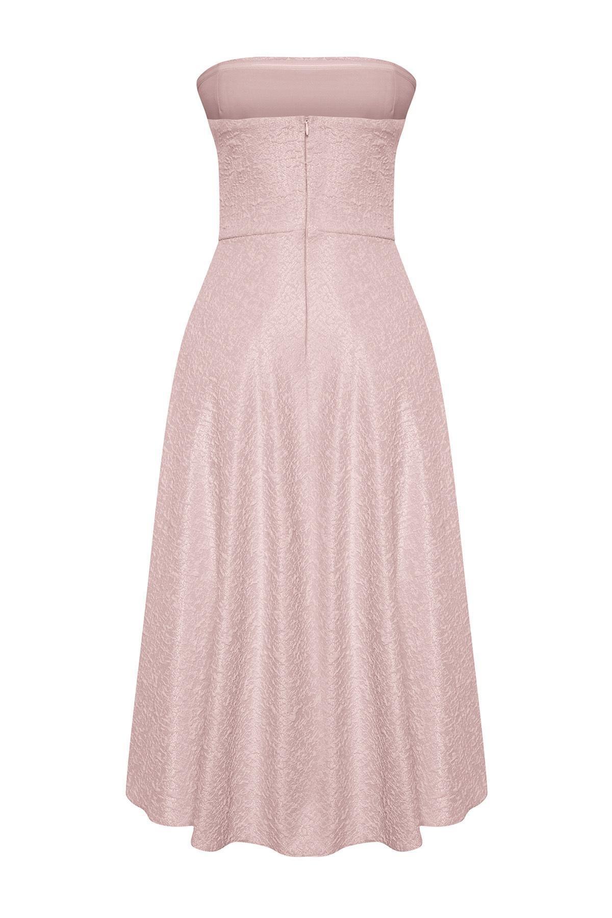 Pink Skater Stylish Occasionwear Dress, , large image number 1