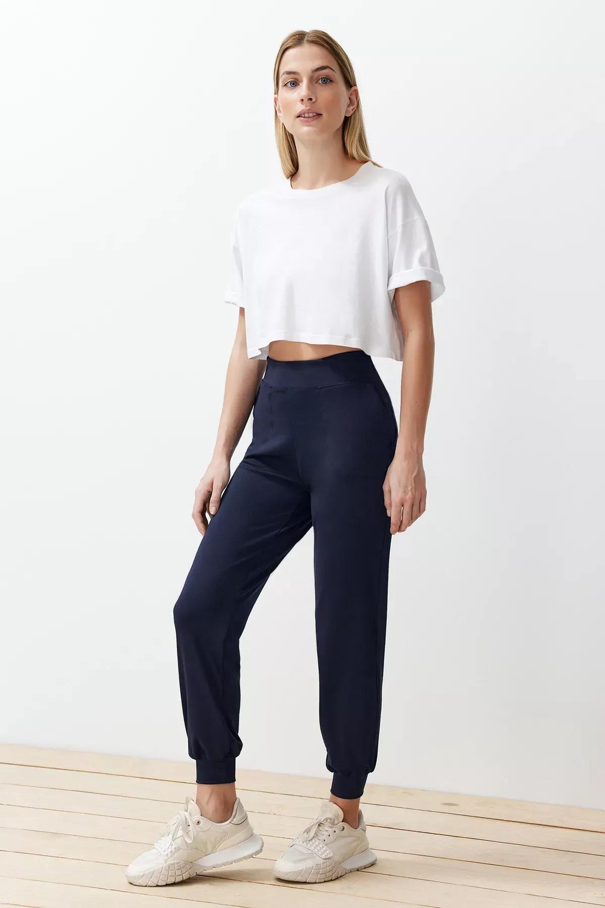 Navy Scuba Knit Sweatpants, , large image number 1
